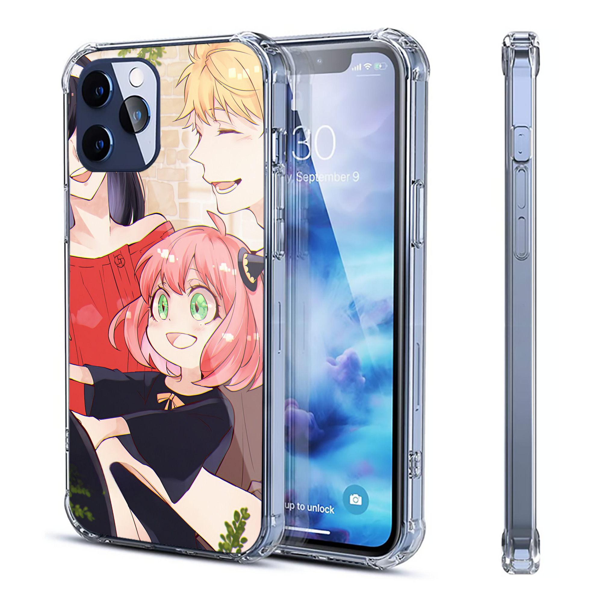 （画像用） SPY×FAMILY间谍家家酒 【iPhone 12シリーズ対応】透明スマホケース（クリアソフトケース）